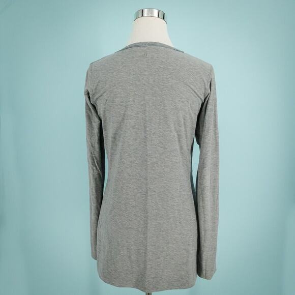 Lululemon Size Medium M Gray Every Yogi Crew Neck Long Sleeve Active Tunic Top - Picture 6 of 8